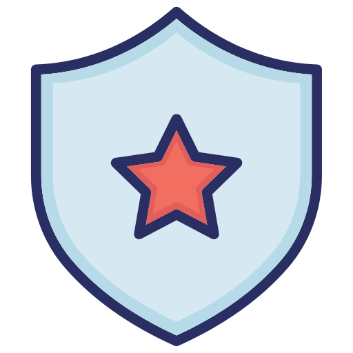 insignia de escudo icono gratis