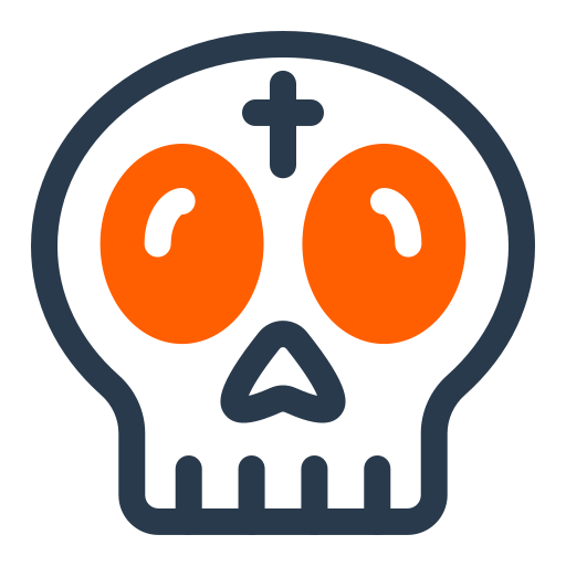 calavera de azúcar icono gratis