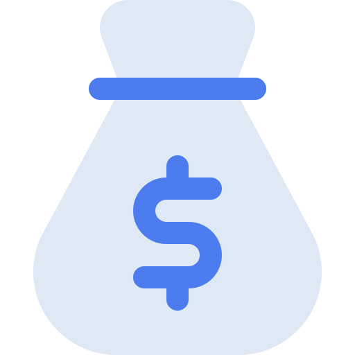 bolsa de dinero icono gratis