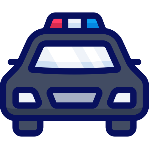 coche de policía icono gratis