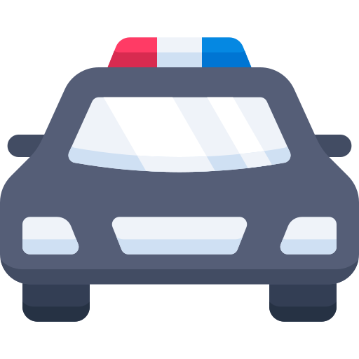 coche de policía icono gratis