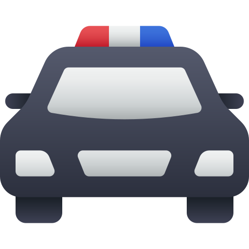 coche de policía icono gratis