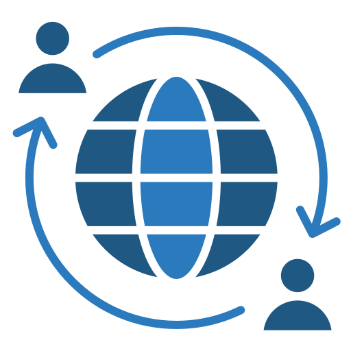 intercambio cultural icono gratis