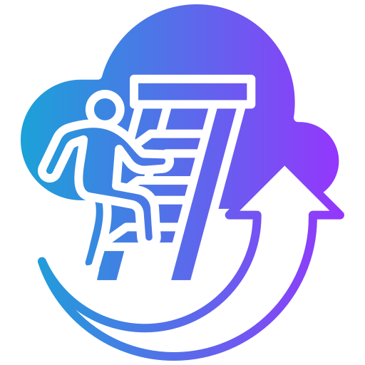 escalera profesional icono gratis