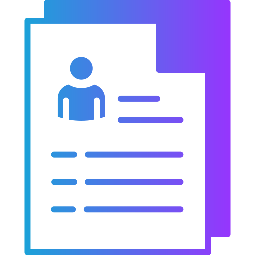 currículum vitae icono gratis