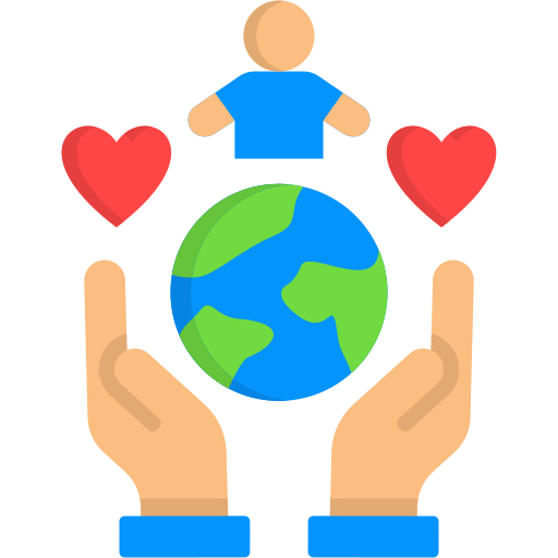 día mundial humanitario icono gratis