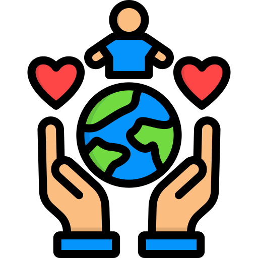 día mundial humanitario icono gratis