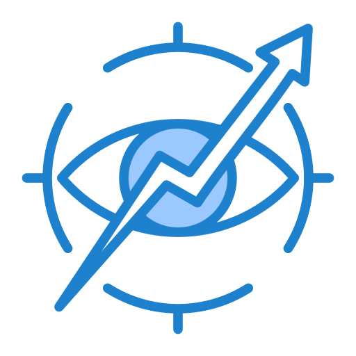 visión estratégica icono gratis