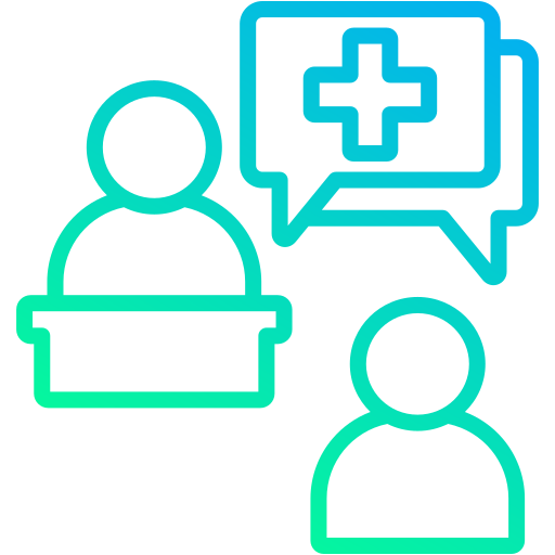 건강상담 무료 아이콘