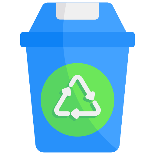 contenedor de reciclaje icono gratis