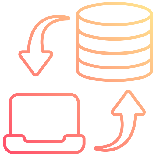 migración de datos icono gratis