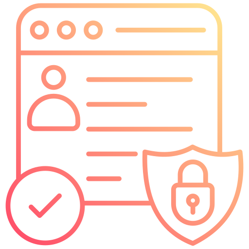 seguridad de la cuenta icono gratis