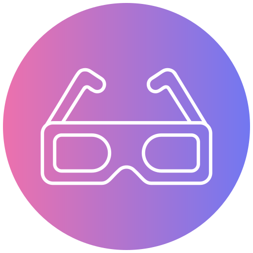 gafas 3d icono gratis