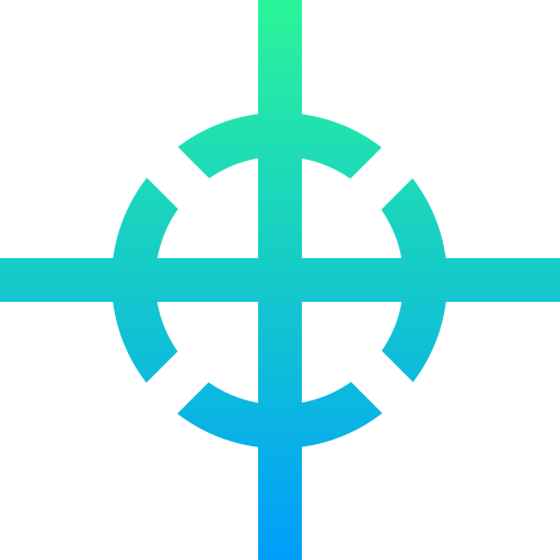 Center of gravity Super Basic Straight Gradient icon