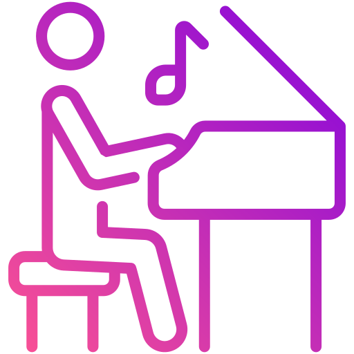 pianista icono gratis