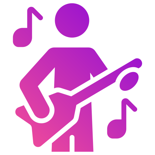 guitarrista icono gratis