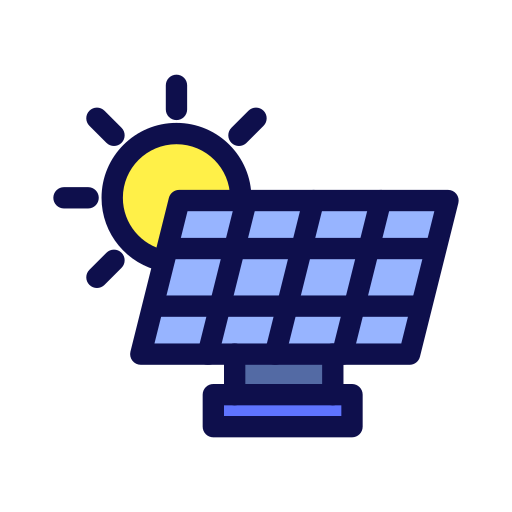 panel solar icono gratis