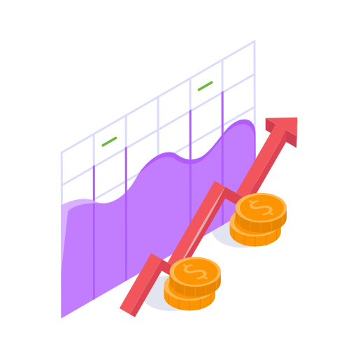 gráfica de crecimiento icono gratis