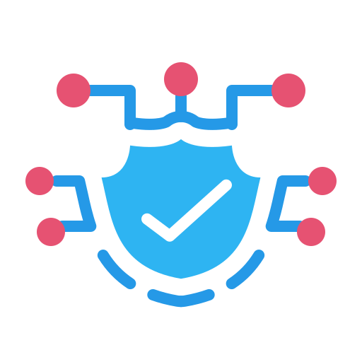 seguridad de la red icono gratis