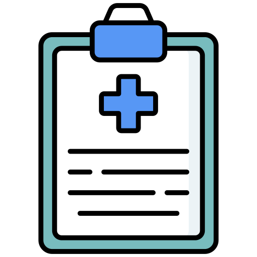 informe médico icono gratis