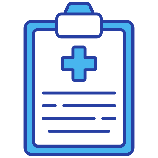 informe médico icono gratis