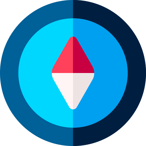 Compass Basic Rounded Flat icon