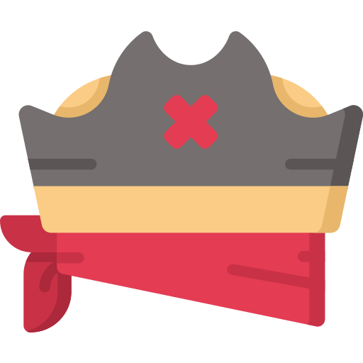 sombrero pirata icono gratis