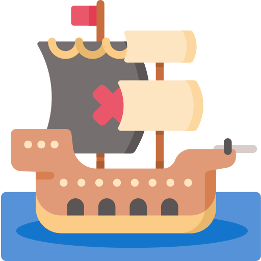 Pirate ship - free icon