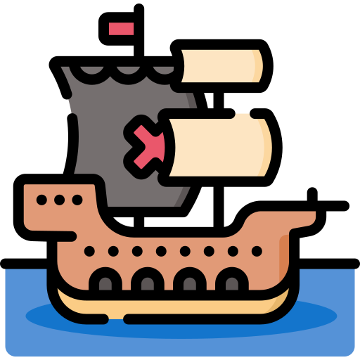 Pirate ship - Free transport icons