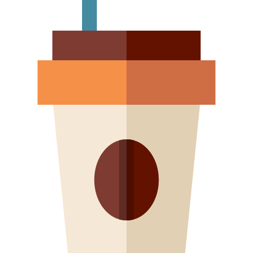 Coffee Cup Basic Straight Flat Icon