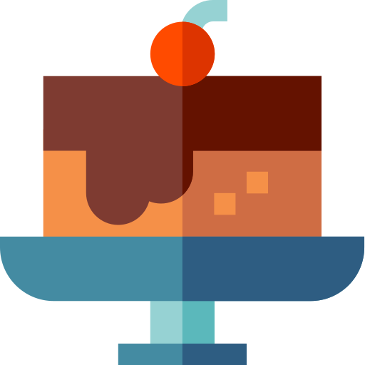 Pastel de cerezas icono gratis