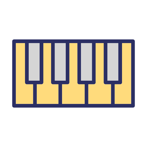 instrumentos de teclado icono gratis