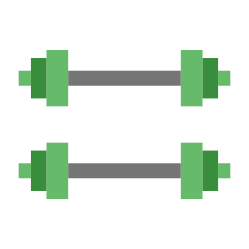 barra con pesas icono gratis