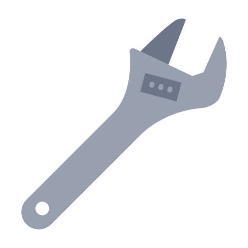 Adjustable wrench free icon