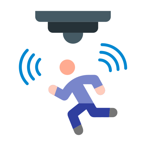 sensor de movimiento icono gratis