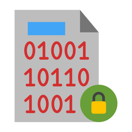 archivo cifrado icono gratis