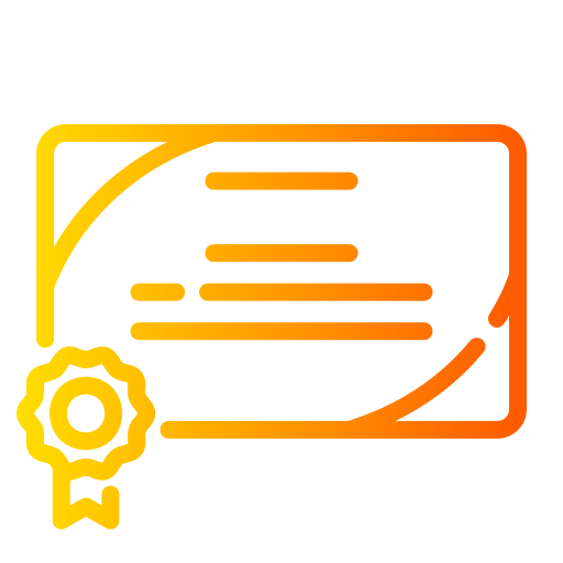 certificado icono gratis