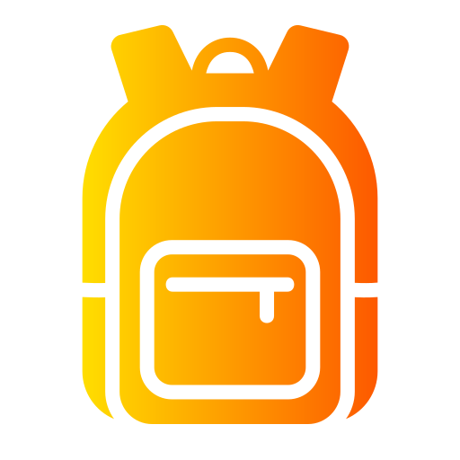 bolsa para la escuela icono gratis