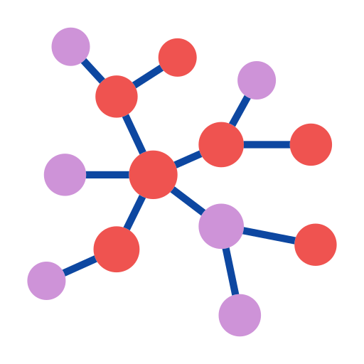 topología de red icono gratis