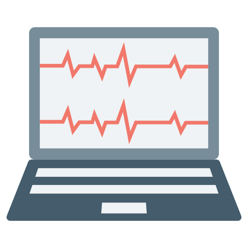 lectura de ecg icono gratis