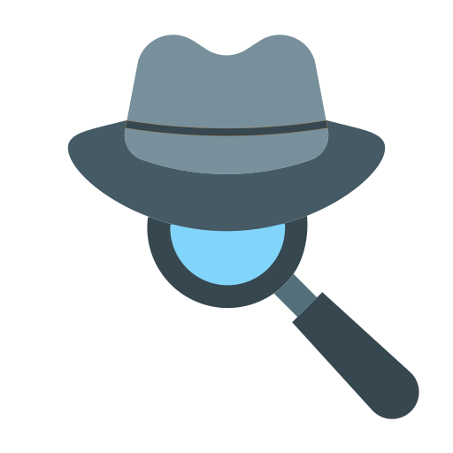 sombrero de detective icono gratis