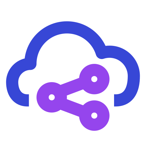 compartir en la nube icono gratis