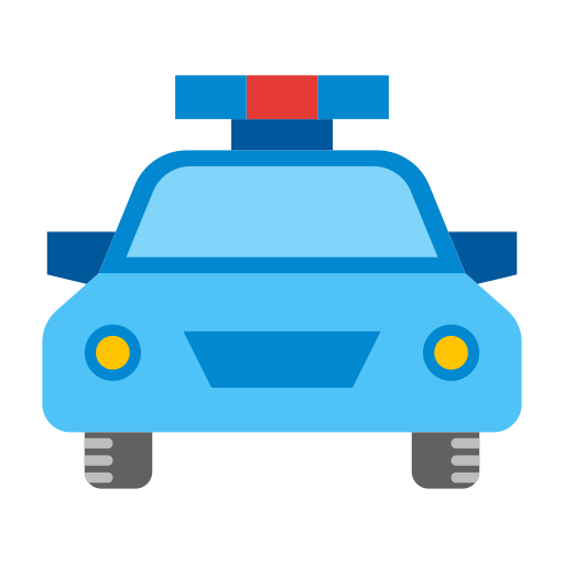 coche de policía icono gratis