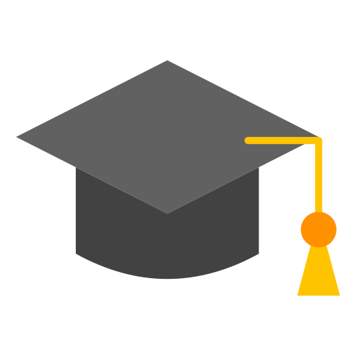 sombrero de graduado icono gratis