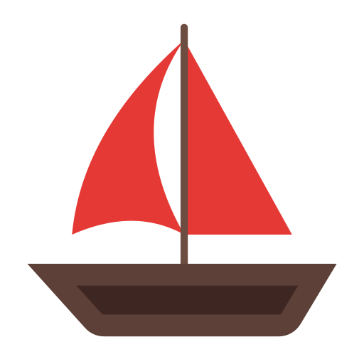 barco de vela icono gratis