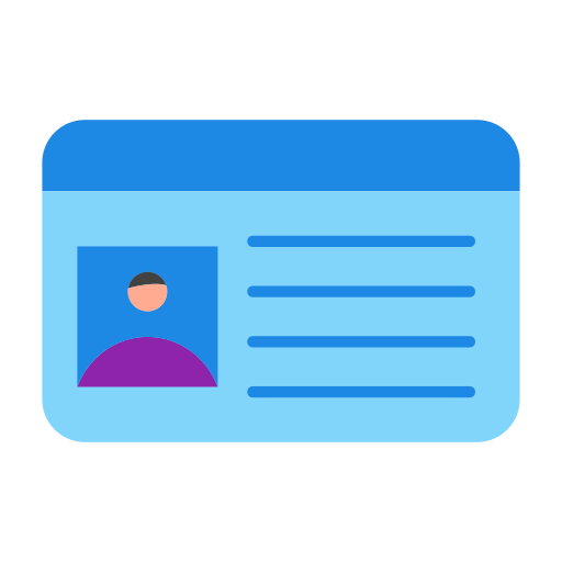 tarjeta de identificación icono gratis