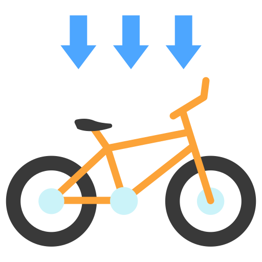 carril bici icono gratis