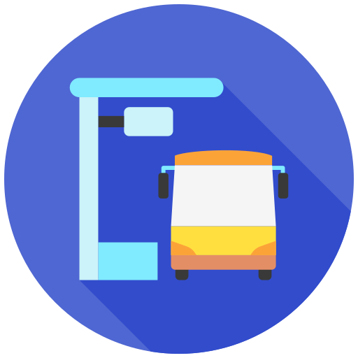 parada de autobús icono gratis