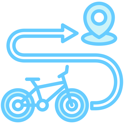 carril bici icono gratis