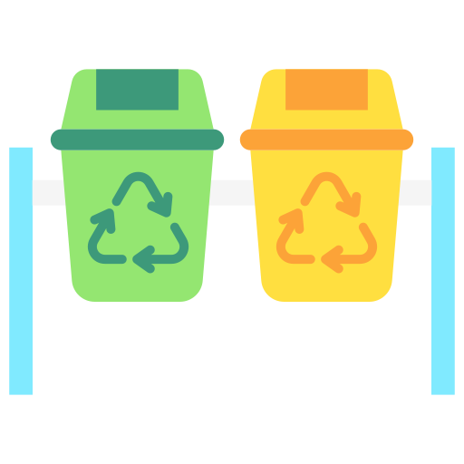 contenedor de reciclaje icono gratis